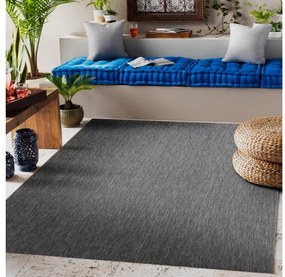 Koberec  SISAL FLAT 48663/920 antracit HLADKÝ