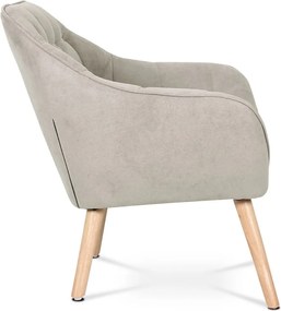 Relaxačné kreslo ASPO — masív, látka, sivohnedá