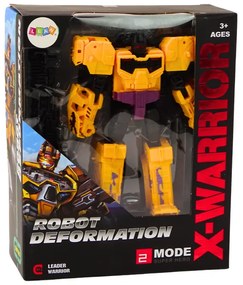 LEAN TOYS Robotický tank 2v1 Transformers X-Warrior – žltá