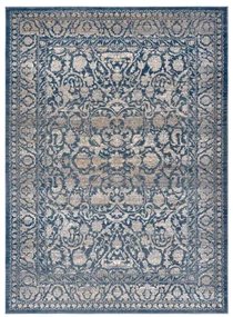 Koberec NAIN Ornament / Ram / Vintage 7557/51644 béžový / modrý