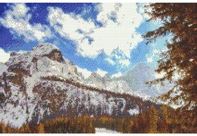Gario Diamantové maľovanie Monte Civetta, Dolomity 2 Rozmery: 120 x 80 cm, Rámovanie: Iba zrolované plátno, Diamanty: Okrúhle