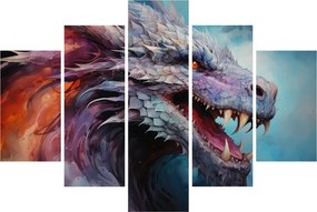Obraz - Ilustrácia draka (150x105 cm)