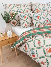 Vianočné bavlnené obliečky Renforcé – Vianočný príbeh