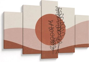 Obraz - Boho listy N⁰1 (150x105 cm)