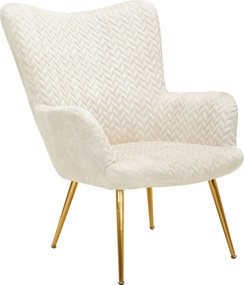 XXXLutz KRESLO UŠIAK, kov, textil, béžová Ambia Home - Kreslá - 002674010701
