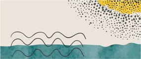 Obraz - Abstraktná maľba pláže N⁰1 (120x50 cm)