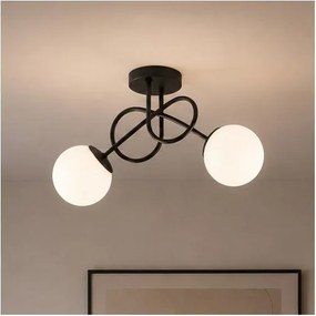 Brilagi - Prisadený luster MILO 2xE27/60W/230V čierny