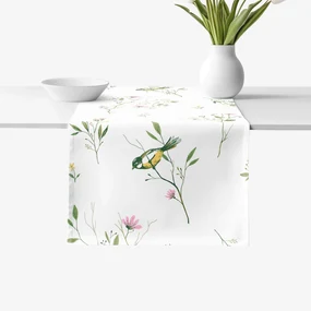 Goldea behúň na stôl 100% bavlnené plátno - život v prírode 35x160 cm