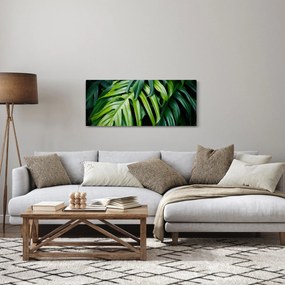 Obraz - Tropické listy (120x50 cm)