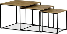 Autronic BONTEC Konferenčný stolík 60x60x51cm, mdf, divoký dub, AF-3008 OAK Farba: Prírodné