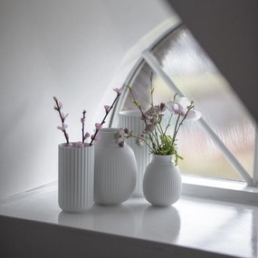 LYNGBY Porcelánová váza Vase White 12 cm