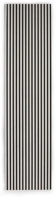 Dekoratívny akustický panel, 2400 x 600 mm, čierna / béžová