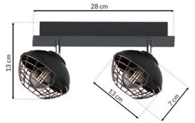 Bodové svietidlo LOGAN 2xE14/40W/230V