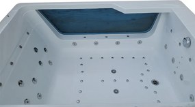 Terra Hydromasážna vírivá vaňa Tugela 913 170x130 s ohrevom vody, biela