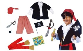 LEAN TOYS : Pirátsky kostým s príslušenstvom