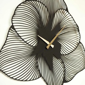 Azalea Metal Wall Clock - APS039 70 - Black