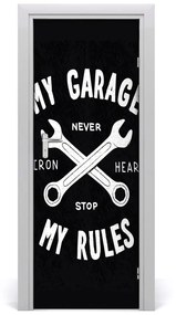 Fototapeta na dvere moja garáž 95x205 cm