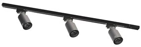 Zuma Line 3554 - Bodové svietidlo v lištovom systéme TORE 3xGU10/35W/230V čierna