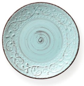 Tyrkysový tanier z kameniny Brandani Serendipity, ⌀ 27,5 cm