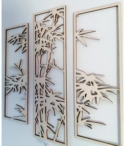 Elegančný trojdielny obraz s bambusovým motívom - dekorácia I SENTOP PR0310 picture 3 pieces