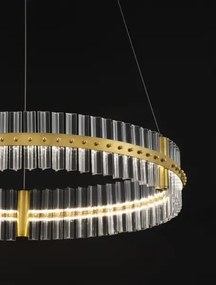 LED stmievateľný platinum zlaté moderné svietidlo Kezo-78