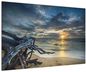 Obraz mora pri západe slnka (90x60 cm)