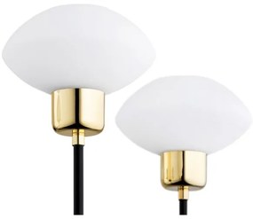 Argon 2128 - Luster na tyči RAVELLO 5xE14/15W/230V čierna/zlatá