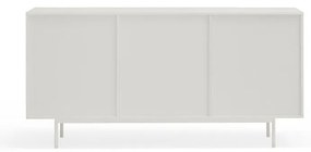 Nízka komoda v dekore duba v bielo-prírodnej farbe 159x80 cm Sierra – Teulat