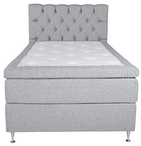 Furudal 120 boxspring posteľ svetlo sivá čelo Sarna
