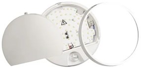 LED vonkajšie nástenné svietidlo DARJA IP54 15W 1600lm 4000K biele s analagovým senzorom
