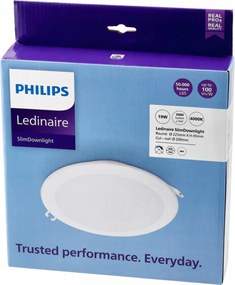 LED zapustený panel - 19w 2000lm 4000k + čierny rám