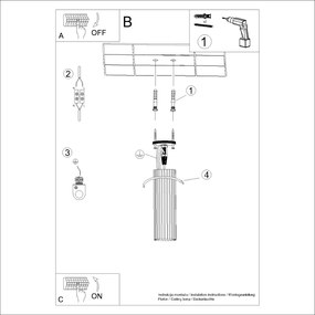Stropné svietidlo Karbon, 1x olivovo zelené kovové tienidlo, (20 cm)