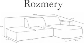Moderná rohová sedačka PERLA
