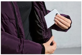 Crivit Dámsky prešívaný kabát 2 v 1 (L (44/46), fialová)  (100383578)