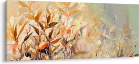 Obraz - Maľované rastliny (120x50 cm)