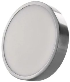 LED prisadené svietidlo, kruhové, strieborné, 21W, CCT