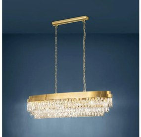 Eglo 39463 - Luster na reťazi VALPARAISO 13xE14/40W/230V zlatá