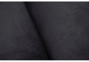 Sedacia súprava 40733 Chesterfield 3-sedenie Zamat Čierna  - Komfort-nábytok
