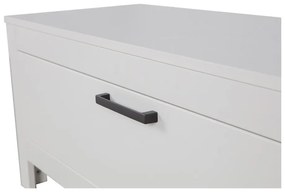 Svetlosivý TV stolík z borovicového dreva 120x45x40 cm Bonk – WOOOD