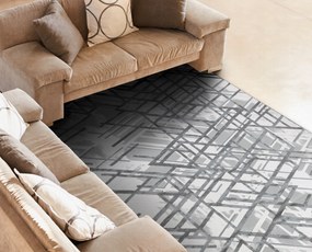 Dywany Łuszczów HRUBÝ KOBEREC DO OBÝVAČKY 80x300 GEOMETRICKÝ #AT4484