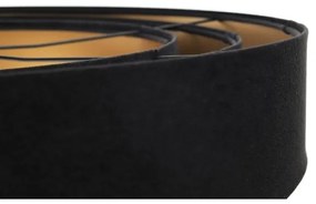 Luster na lanku TRINITI 1xE27/60W/230V čierna/zlatá