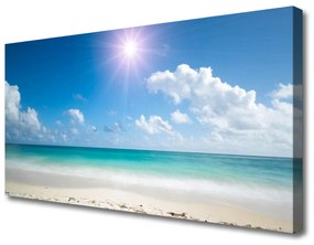 Obraz na plátne More pláž slnko krajina 120x60 cm