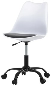 Autronic BONTEC Kancelárska stolička, výškovo nastaviteľná, šedá plast, KA-X7055 GREY Farba: Biela