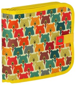 KIK Prenosný kriedový skicár Medvedík – vodotesný, umývateľné kriedové fixky, 14 strán