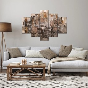 Obraz - Abstrakcia v hnedých tónoch (150x105 cm)