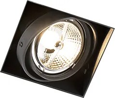 Zápustený reflektor čierny GU10 AR70 bez rámu - Oneon