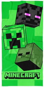 Carbotex Detská osuška Minecraft Mob Head, 70 x140 cm