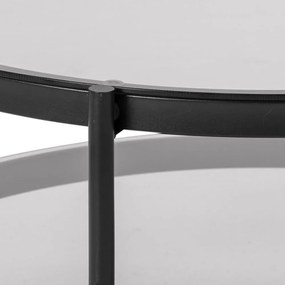 Okrúhly konferenčný stolík so sklenenou doskou ø 79 cm Bayonne - Actona