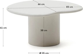 Záhradný odkladací stolík 77x83 cm Macarella – Kave Home