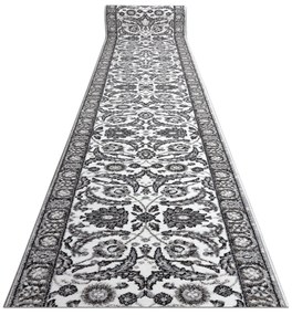 Behúň MATEO 8037/644Kvety, s rámom, sivý